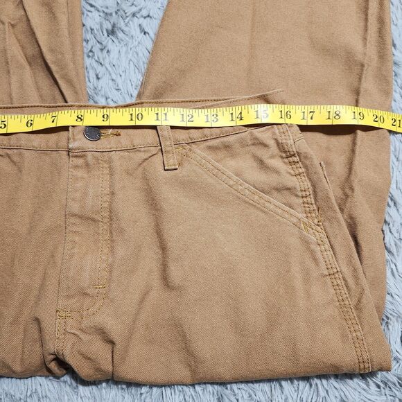 Rustler By Wrangler Mens 32X29 Brown Carpenter Jeans Straight Relaxed Fit Y2K - Picture 7 of 10